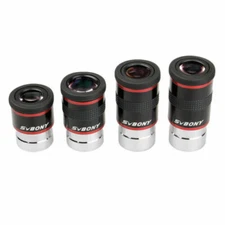 SVBONY Telescope Eyepiece 1.25'' 68° 6/9/15/20mm Ultra Wide Angle Lens FMC Set