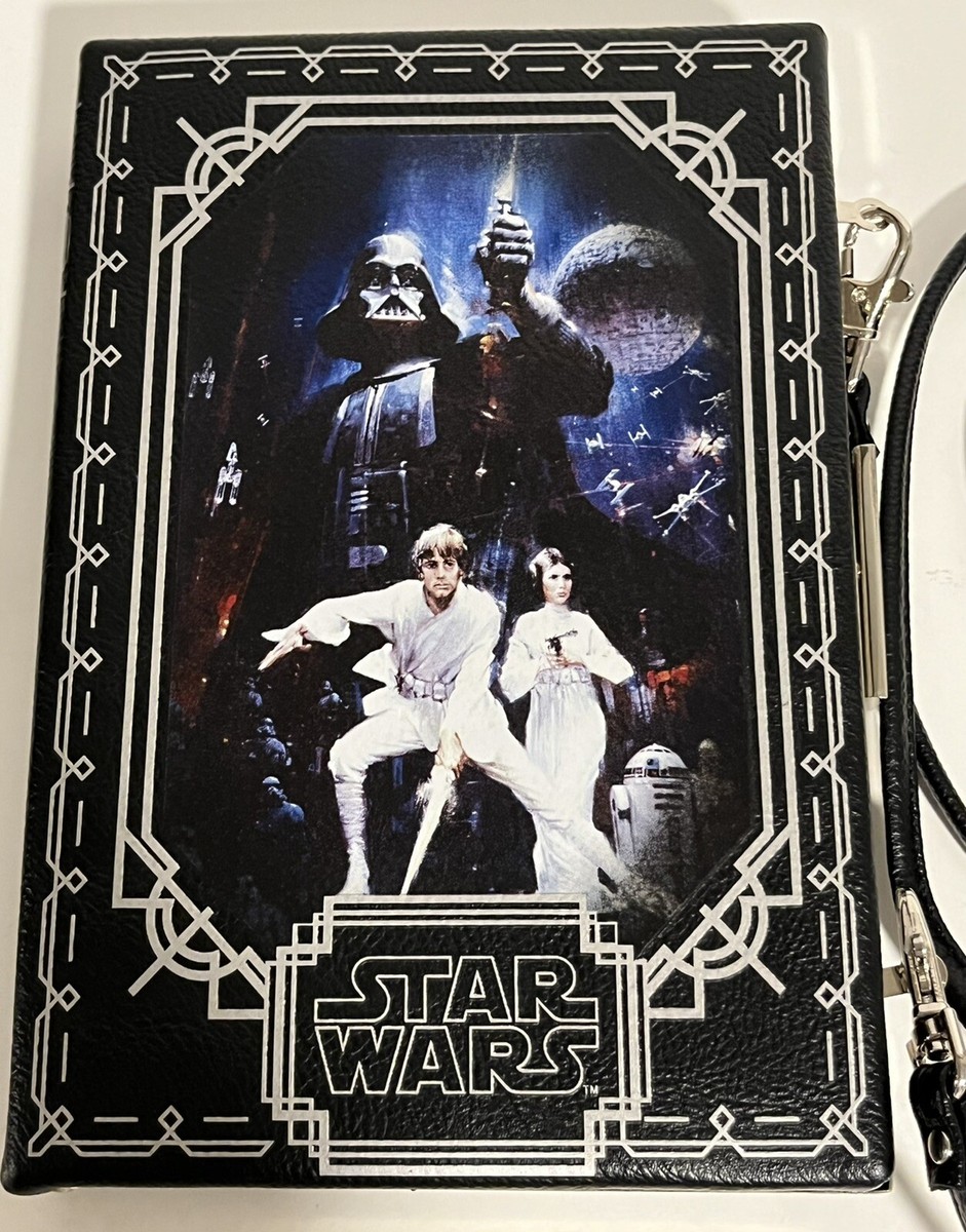 Star Wars Leia Luke Book Purse Bag Clutch Straps Loungefly Disney