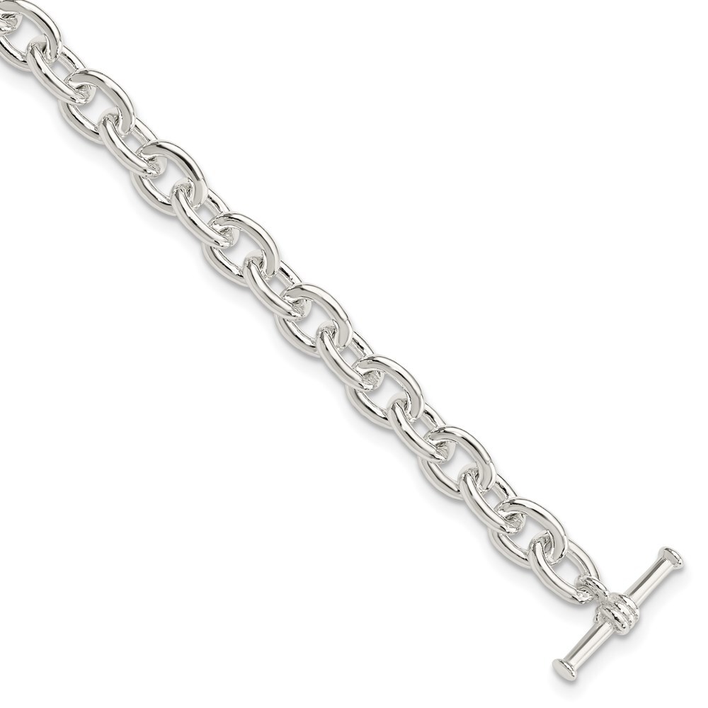 アクセサリー Vintage Silver Toggle Chain Bracelet 925 Sterling Silver Knotted Links Toggle Bracelet for Women, 8