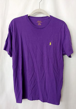 Polo Ralph Lauren T Shirt Crew Neck Short Sleeve Purple Size Small #15198