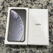 iPhone XR Black 128GB Retail Box - Empty Box + Inserts + Adapter - *BOX ONLY*