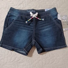 GIRL'S VIGOSS THE CHELSEA SHORTS BLUE DENIM STRETCH SHORTS SIZE 14