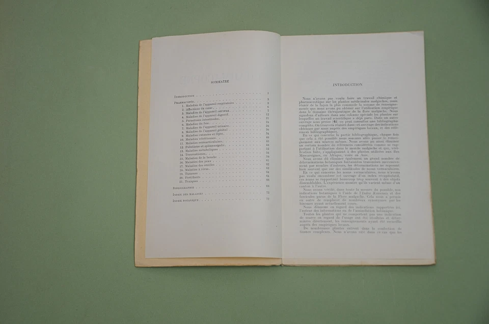Madagascar Herboristerie H. Pernet G. Meyer Pharmacopée de Madagascar 1957 - Photo 3/4