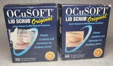 2 OCuSOFT Lid Scrub Original Pre Moistened Pads Irritated Eyelid 52 / 60 Pads
