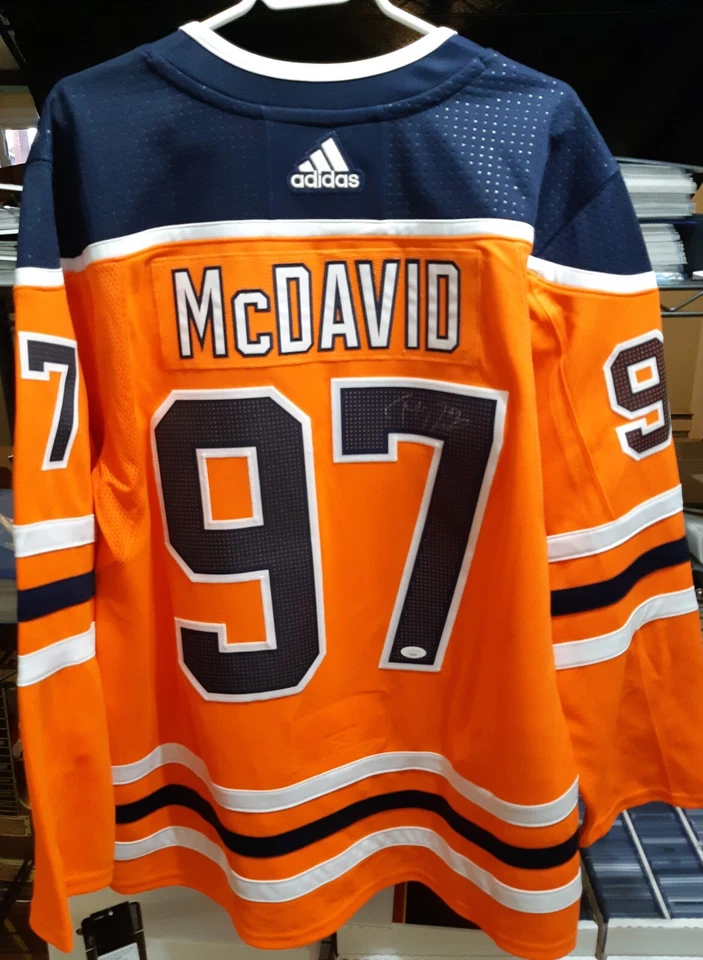 Connor McDavid Signed Jersey Adidas Authentic Edmonton Oilers Auto JSA/LOA - Image 2 of 4