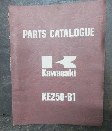 1976 Kawasaki KE250 Motorcycle Shop Manual Parts Catalogue Original First Issue - Picture 9 of 14