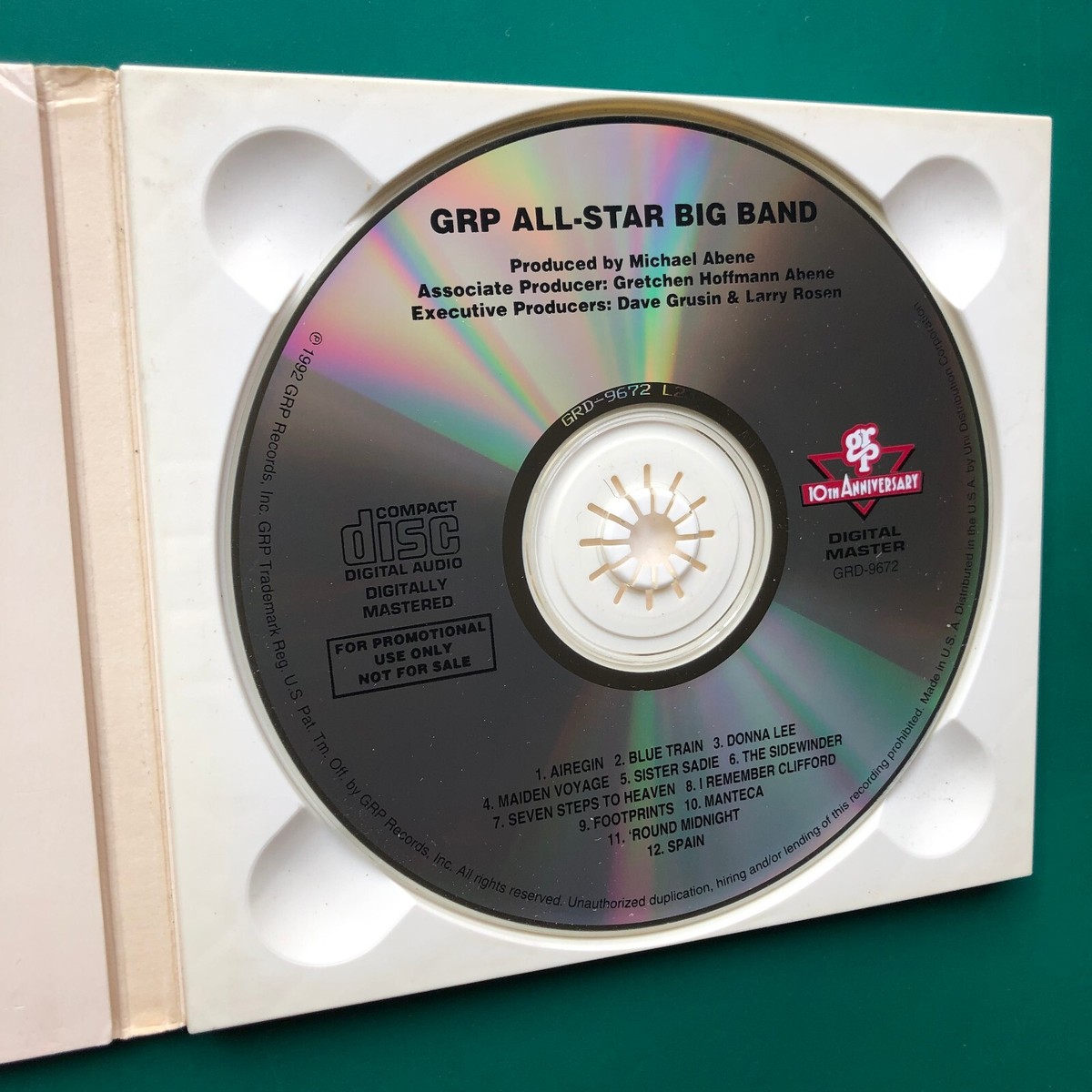 Dave Grusin GRP ALL-STAR BIG BAND Jazz CD Digipak GRP 10th