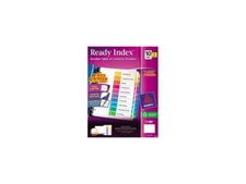 Avery 11188 Ready Index 10-Tab Binder Dividers, Customizable Table of Contents,