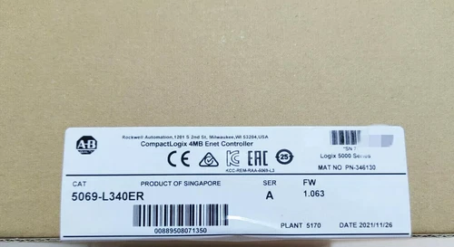 New Factory Sealed Allen Bradley 5069-L340ER /A CompactLogix 4MB Enet Controller - Picture 1 of 8