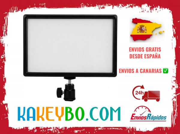 Luz Relleno Led Pantalla Plana Digital Luz Relleno Cámara con Pantalla LCD 24h