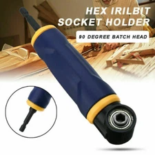 90 Degree Right Angle Extension Screwdriver Socket Adapter Drill Attachment Tool