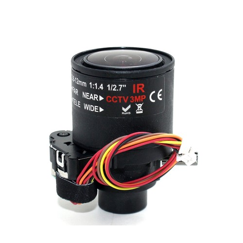 Motorized Zoom Industrial Camera Lens 2.8-12mm Auto Aperture ICR-M14 300MP - Picture 2 of 7