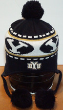 Brigham Young BYU Cougars NCAA Football Blue Beanie Winter Hat Cap 1 Size Fits 