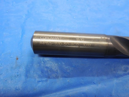 SANDVIK 15.10 MM SOLID CARBIDE TWIST DRILL BIT 16 MM SHANK 3" LOC 15.10 - Picture 4 of 4
