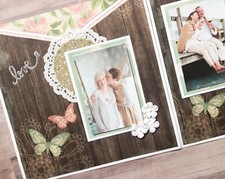 Family Scrapbook Pages, Heritage Pages, Premade Family Scrapbook Layouts