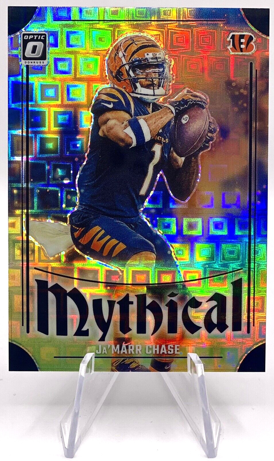 2023 Donruss Optic Ja'Marr Chase Mythical Black Pandora 12/25 SSP Bengals #10
