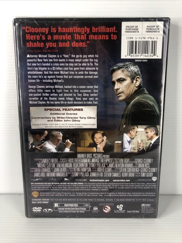 Michael Clayton (DVD, 2007) US Import, Region 1, Brand New, Free Local Post - Picture 2 of 5