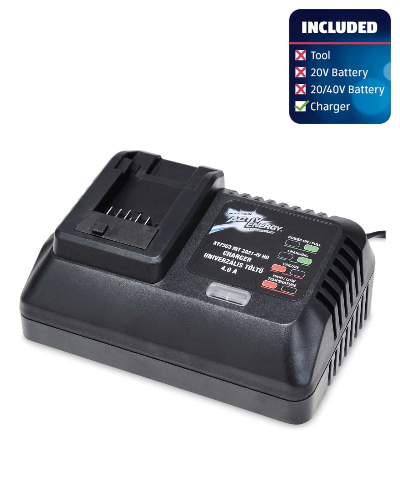 Activ Energy BATTERY CHARGER 4.0A 20v/40v Batteries Ferrex Cordless