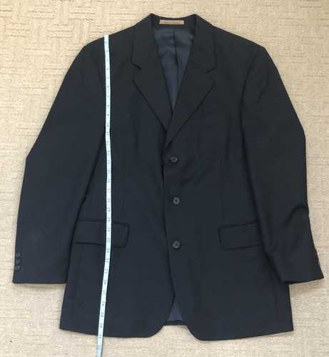 Men’s Dark Gray Cellini Linea Uomo Wool Blend Suit Jacket Blazer 40R Minor Flaw - Picture 3 of 8