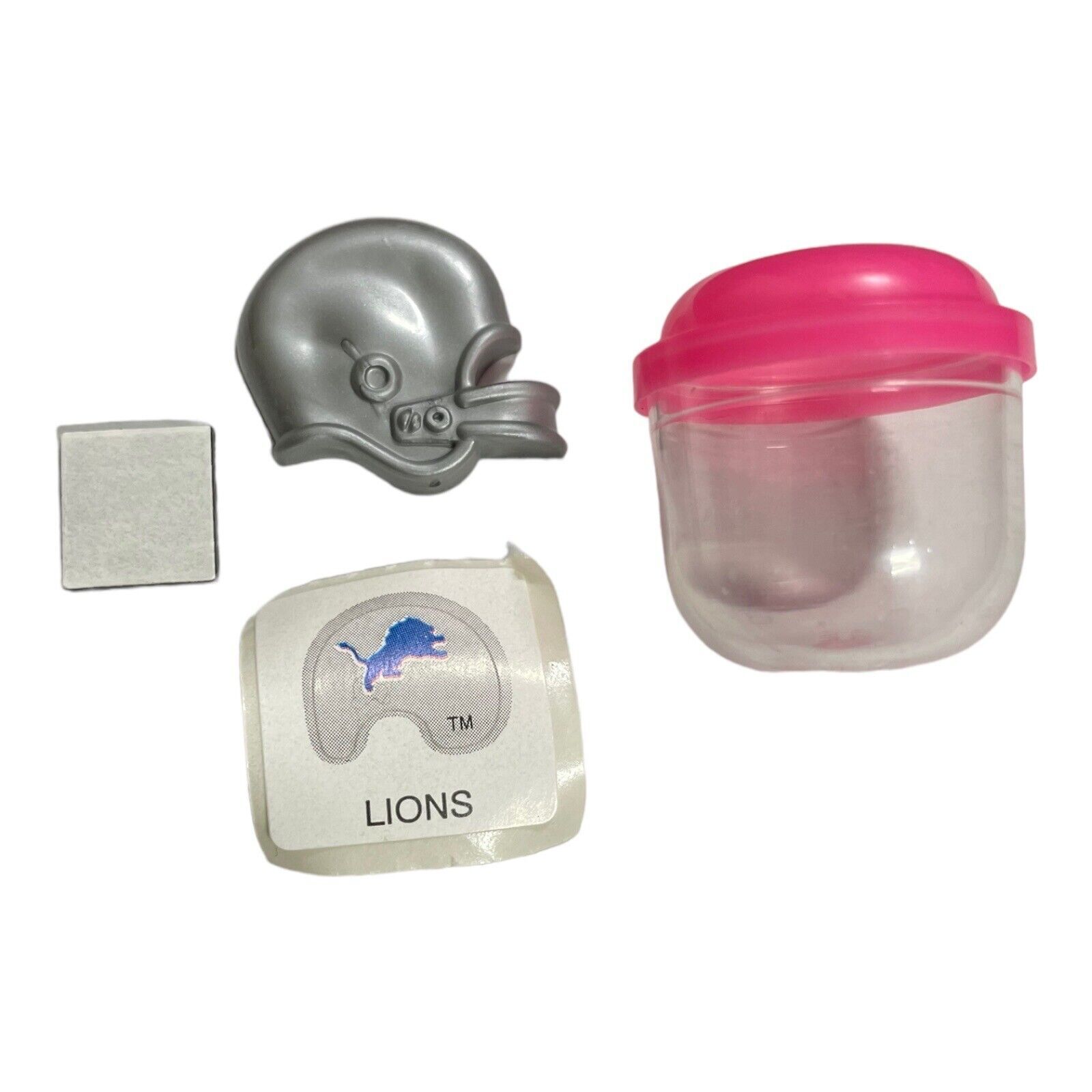 Detroit Lions Mini Helmet Magnet With Sticker And Stick On Magnet Strip