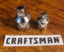 2 CRAFTSMAN 1/2" To 3/8" & 3/8" to 1/4" Socket Adapter NEW