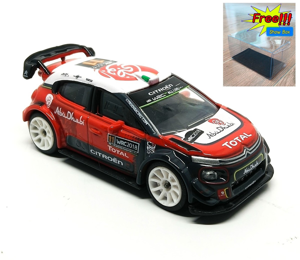 Majorette Citroen C3 WRC Red no.11 C. Bren 1:61 (3 inches) 254N no