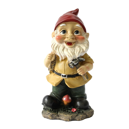 Set Seven Dwarf Gnomes Garden Ornament Statue Figurine Sculpture Home Decor 20cm - Picture 7 of 10