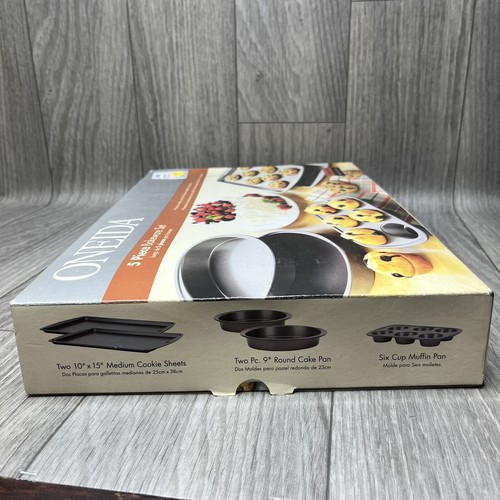 5 Piece Oneida Bakeware Set Pans Cooking Baking Brand New Sealed - Picture 2 of 4