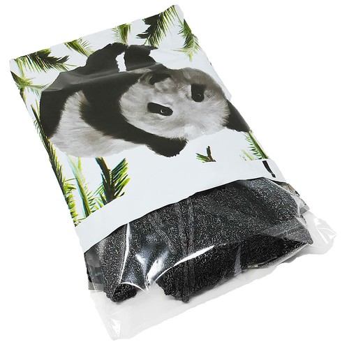 10x13 Panda Bear Poly Mailers, Black and White Self Seal Shipping Mailing Bags - Picture 4 of 12