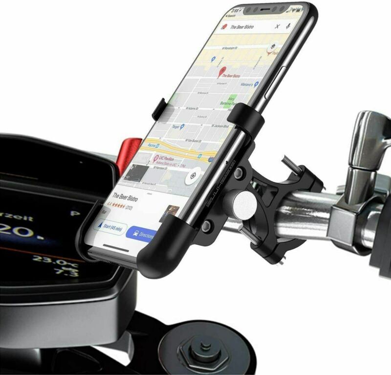 1*Universal Alu Fahrrad Handy Halterung Halter Motorrad e-Bike Smartphone Roller