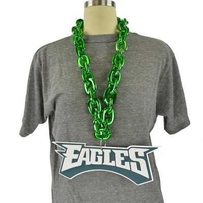 big necklace chain nfl eagles philadelphia magnet foam usa made