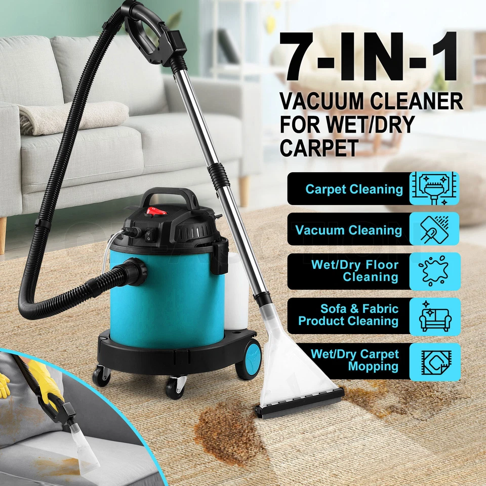 7 In 1 Carpet Cleaner Vacuum Wet Dry Vac Mop Floor Sofa Spot Upholstery Cleaning