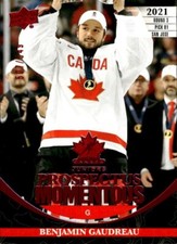 2023 Team Canada Juniors Benjamin Gaudreau Prospectus Momentous /549 #PM-40