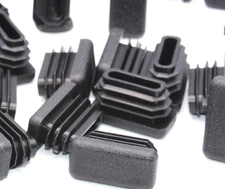 1" x 1/2” Rectangle Tube Plugs  Rectangular Tubing Cap Various Pack Sizes