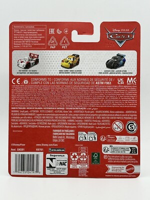 DISNEY PIXAR CARS GRC Mini Racers 3 Pack Camino, Todoroki