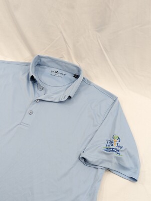 Horn Legend Performance Luxury Short Sleeve Golf Polo **Men's Medium First  Tee