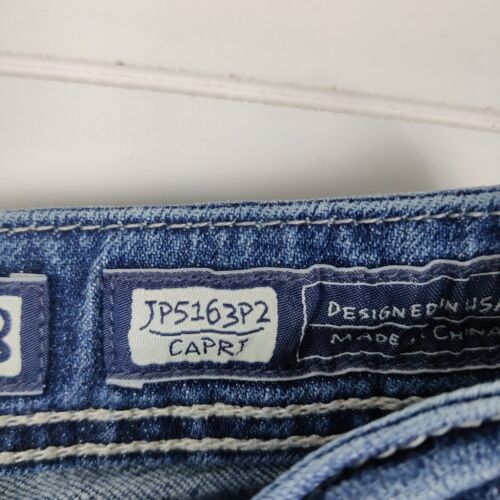 Miss Me JP5163P2 Low Rise Wings Embroidered Denim Capri Jeans Women’s Size 28 - Picture 11 of 11