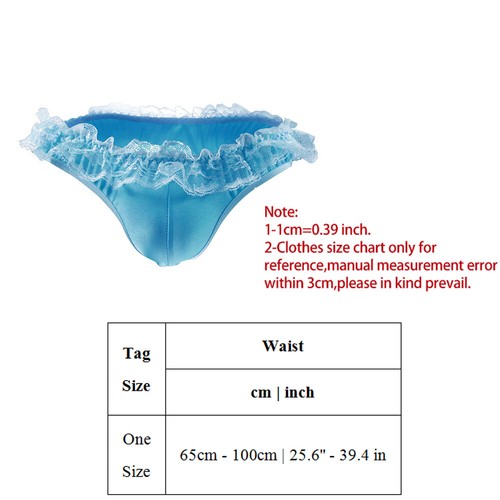 Sexy Sissy Herren Rüschen Dessous Slip Höschen Bikini Tanga Crossdress Unterwäsche - Bild 2 von 26