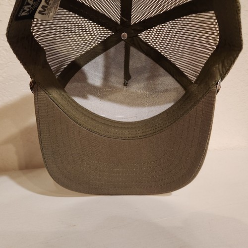 Yellowstone National Park Hat Cap Trucker Mad Engine Rope Snapback Green Patch - Picture 9 of 11