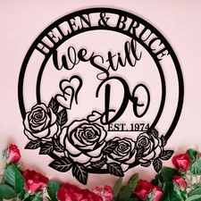 Anniversary Metal Gifts,Custom Anniversary Wedding Gifts for Couple Parent