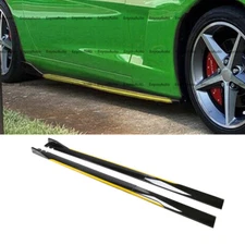 For Toyota GR86 86" Side Skirt Extension Rocker Panel Splitter Black Yellow