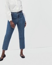 NWT EVERLANE The Curvy '90s Cheeky Straight Jean Sz 29 Women Organic Cotton Blue