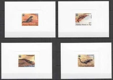O1303 1987 CONGO WWF CROCODILES FAUNA REPTILES CARDBOARD 4BL MNH