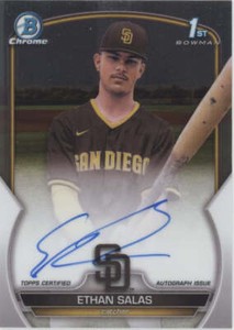 Ethan Salas 2023 Bowman Chrome #CPA-ESS Prospect Auto (1st) Price 