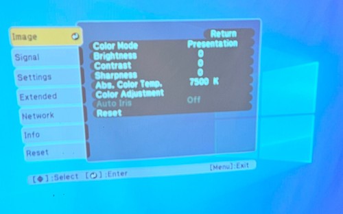 Epson EB-1761W Proiettore LCD, Proiettore Cinema, Modello H478B, Con Telecomando, Custodia - Foto 6 di 23