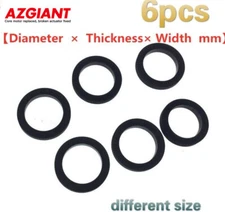 6PCS for Cassette Deck Recorder Tape Idle Wheel Belt Loop Idler Rubber Ring New