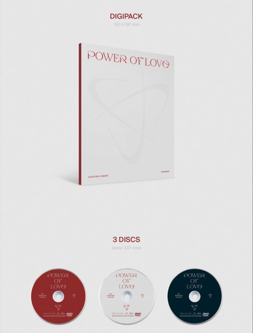 Power Of Love SEVENTEEN 2021 Online Concert DVD 3 Disc NEW