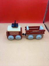 Disney Mickey Wooden Magnetic 2 Pieces of Train Set Wooden
