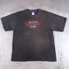 Vintage Planet Hollywood Las Vegas T-Shirt Mens XL Black USA 90s