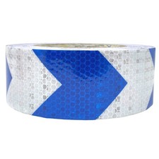   Blue Arrow Reflective Tape, 2" Hazard Warning Tape Waterproof - High Inten...